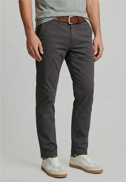 Pantalón Hombre Twill Without Pleats L/33 Dk Grey One