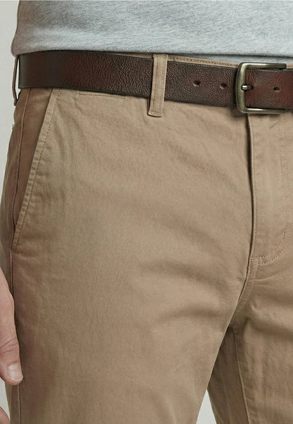 Pantalón Hombre Twill Without Pleats L/33 Beige Claro