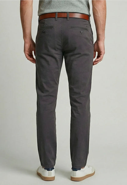 Pantalón Hombre Twill Without Pleats L/33 Dk Grey One