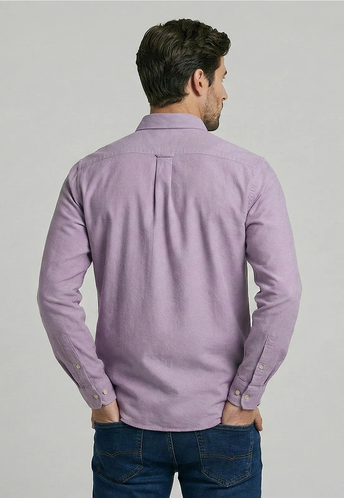 Camisa Hombre Oxford Sport Vino