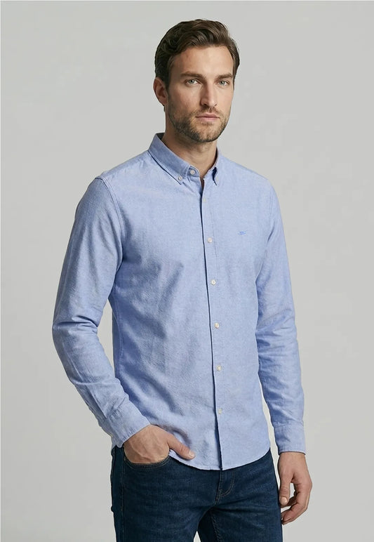 Camisa Hombre Oxford Sport  Sky Men