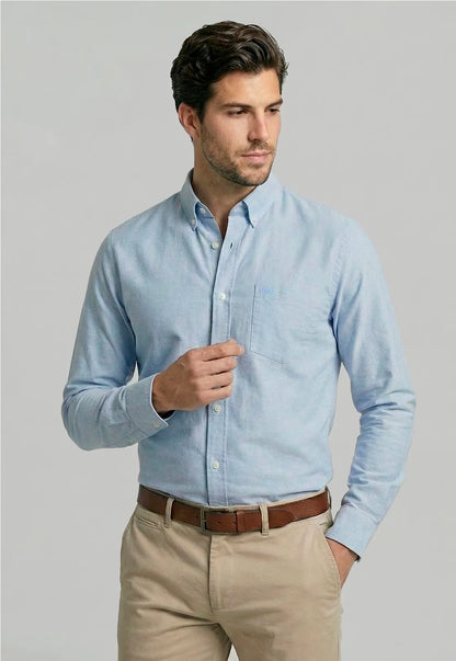 Camisa Hombre Oxford Smart Casual ski