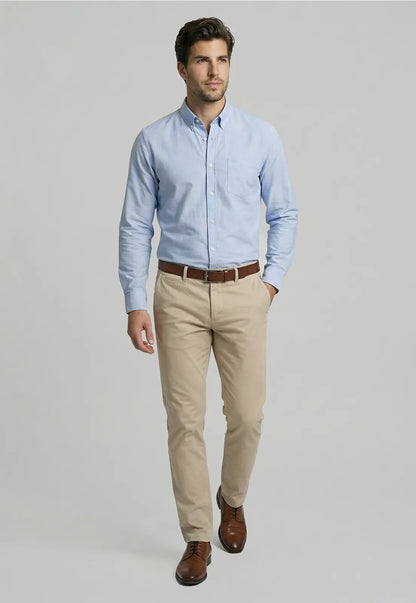 Camisa Hombre Oxford Smart Casual ski