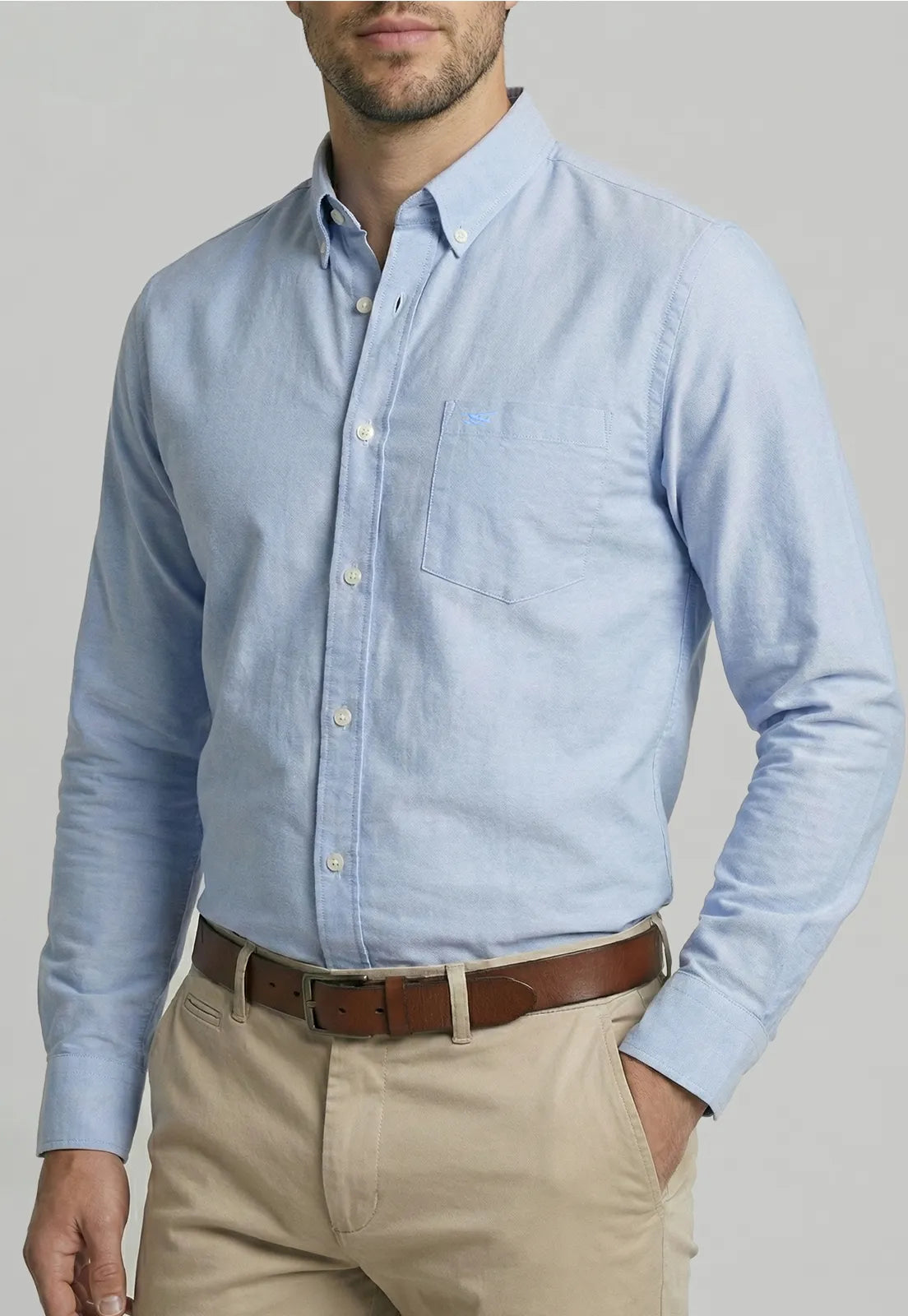 Camisa Hombre Oxford Smart Casual ski