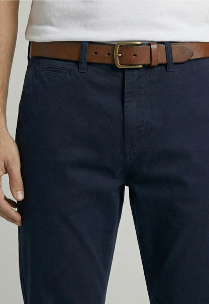 Pantalón Hombre Twill Without Pleats L/33 Azul Dark Moon
