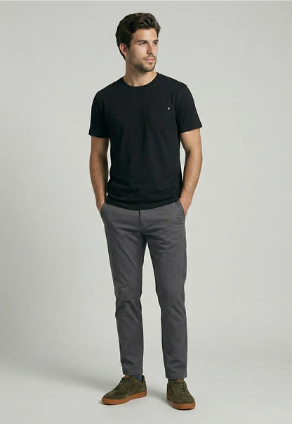 Pantalón Hombre Twill Slim /33 Gris Oscuro
