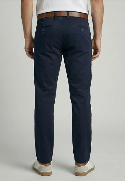 Pantalón Hombre Twill Without Pleats L/33 Azul Dark Moon