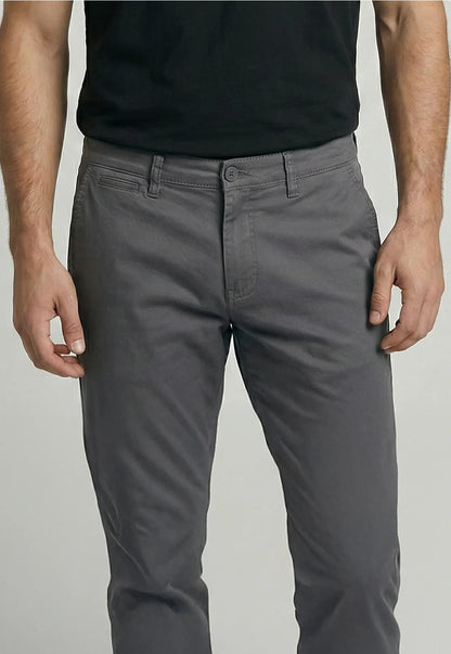 Pantalón Hombre Twill Slim /33 Gris Oscuro