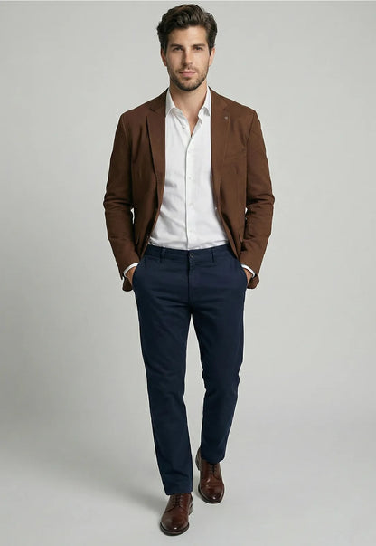 Blazer Hombre Slim Stanford Toasted