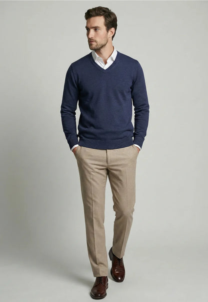 Sweater Hombre Arizona V-Neck Steel