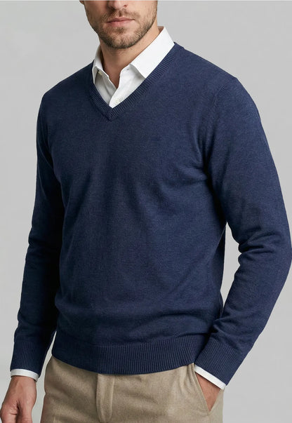Sweater Hombre Arizona V-Neck Steel