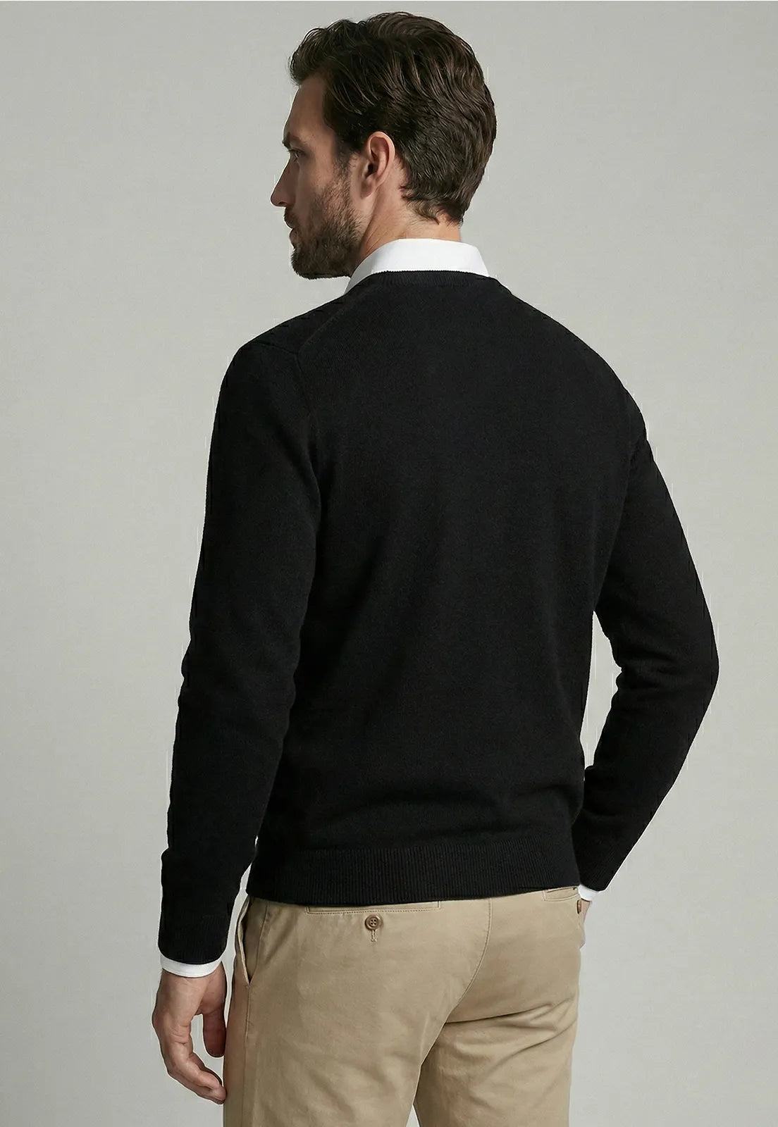 Sweater Hombre Arizona V-Neck Black