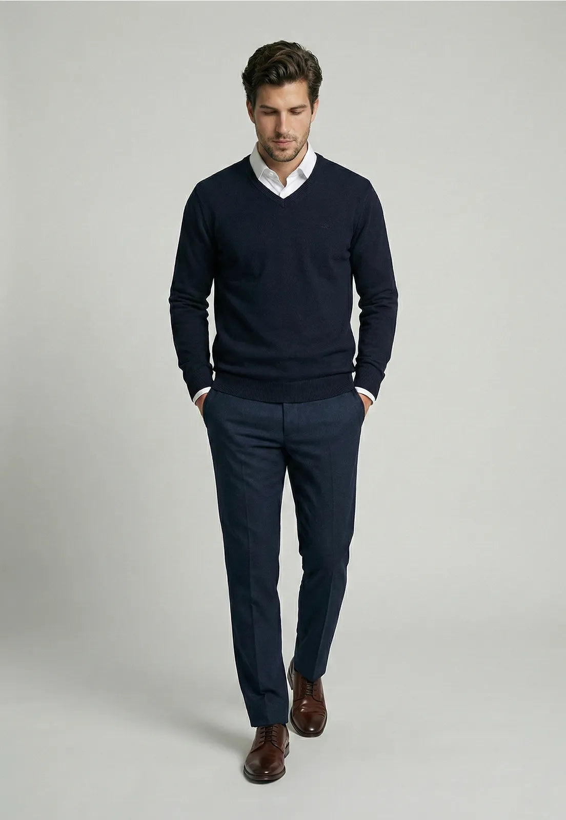 Sweater Hombre Arizona V-Neck Navy