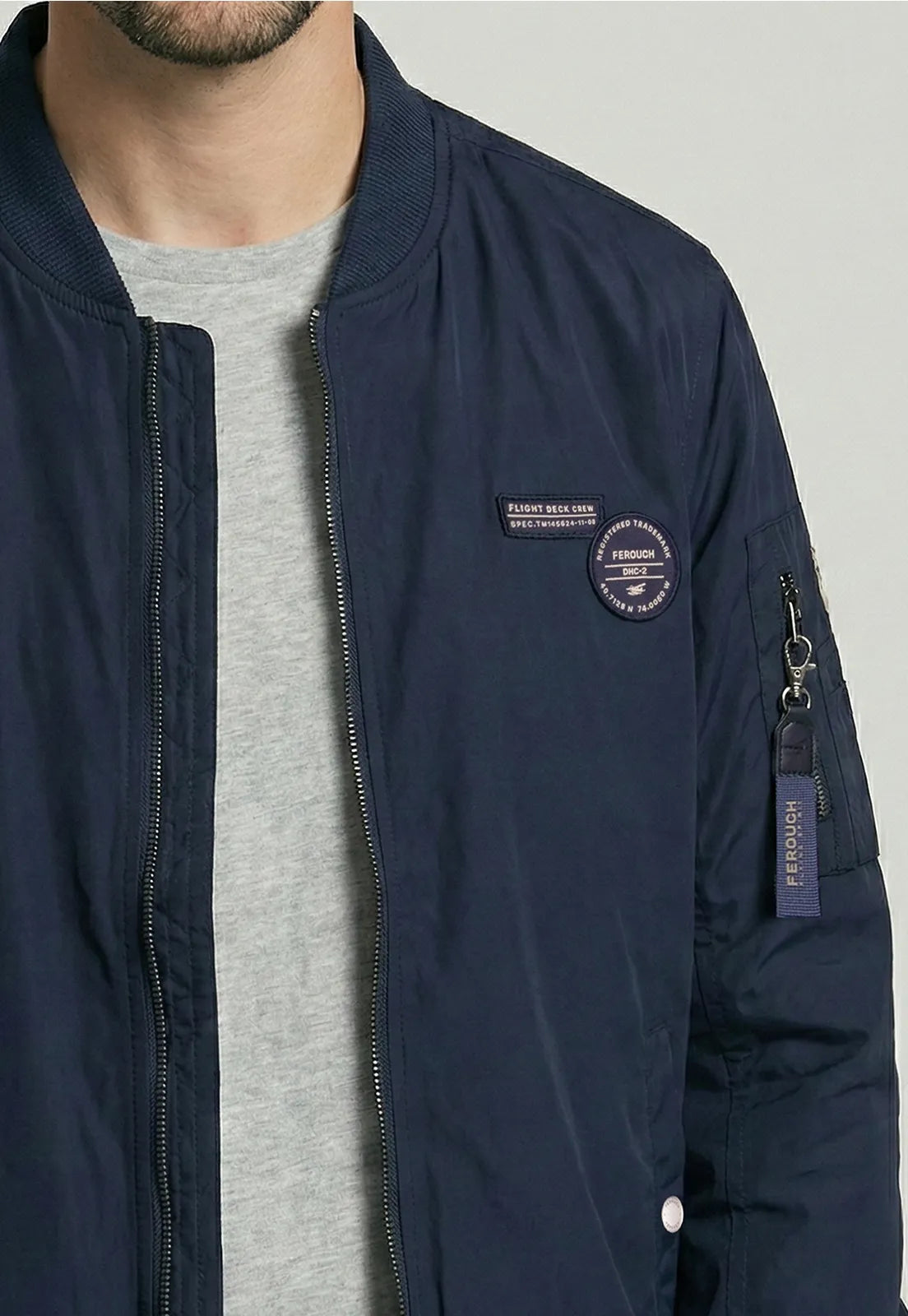 Chaqueta Hombre Pilot Bomber Navy