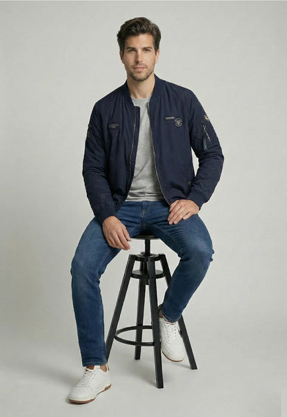 Chaqueta Hombre Pilot Bomber Navy