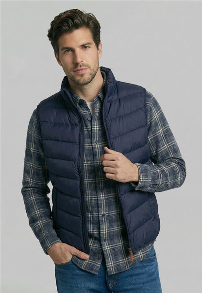 Parka Hombre sin Mangas Vest Daytona Quilted Navy