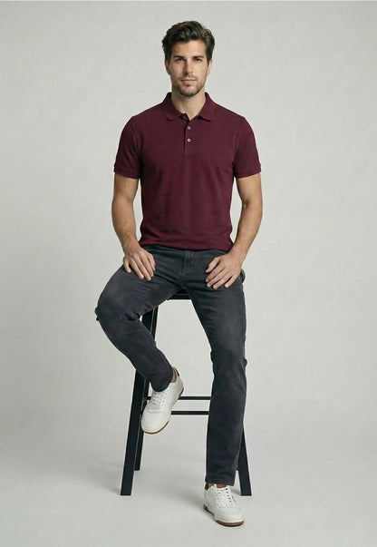 Polera Hombre Regular Boston Plum