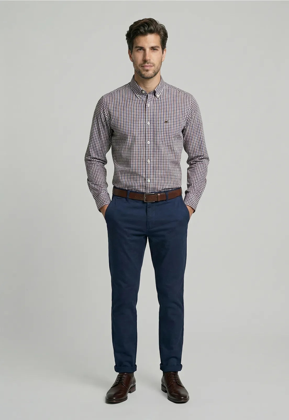 Camisa Hombre Bellevue Brown