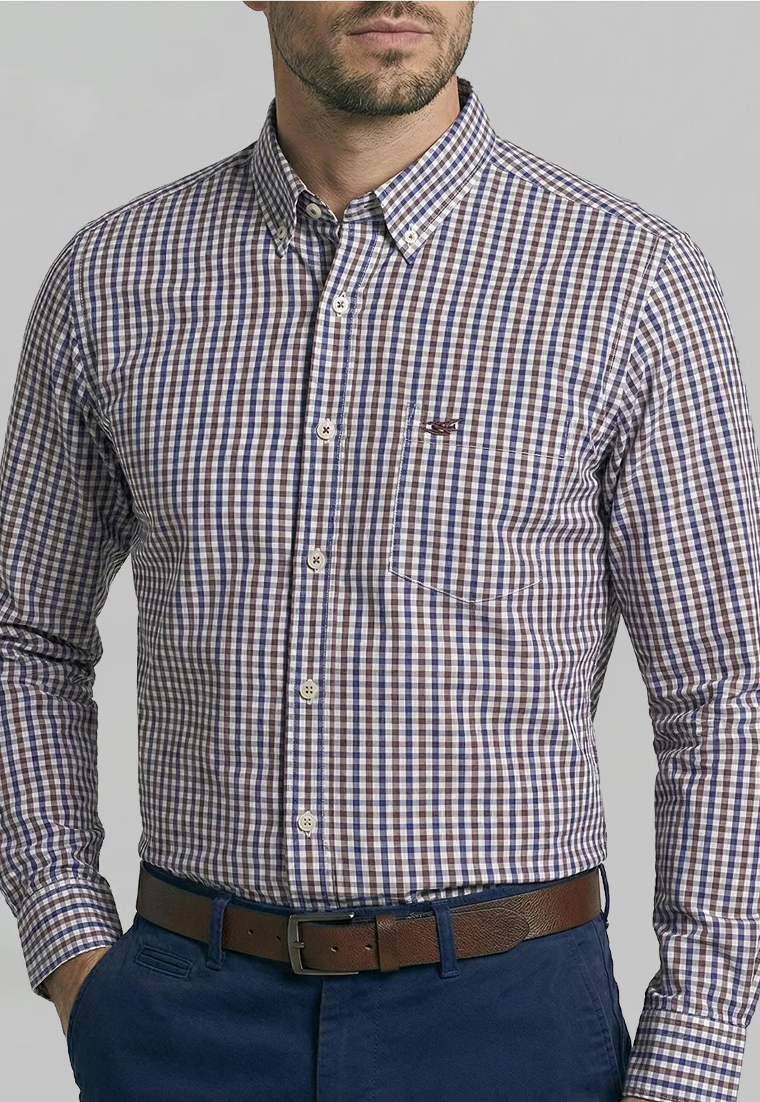 Camisa Hombre Bellevue Brown