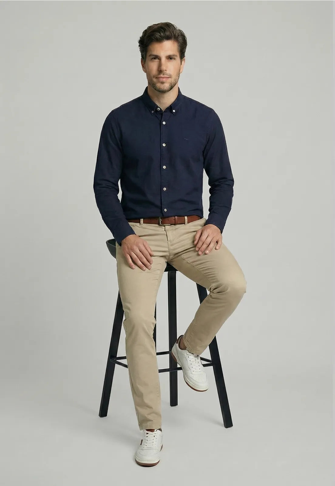 Camisa Hombre Bolton Navy
