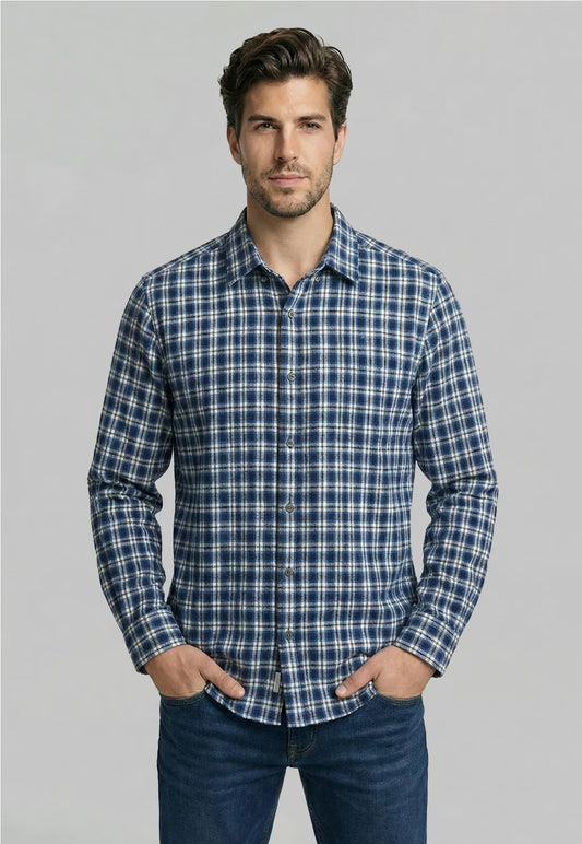Camisa Hombre Oakland Blue Dark