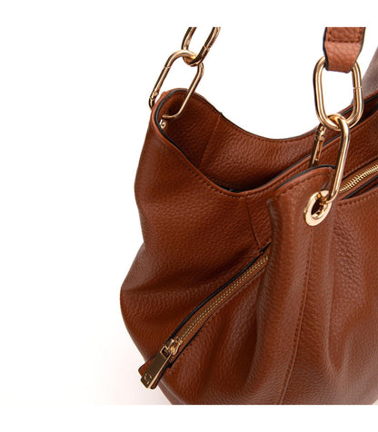 Cartera Mujer Dos Asas CAR3467 Grande Tostado