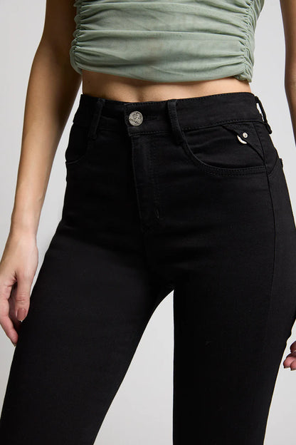 Jeans Mujer Flare 4906 Negro