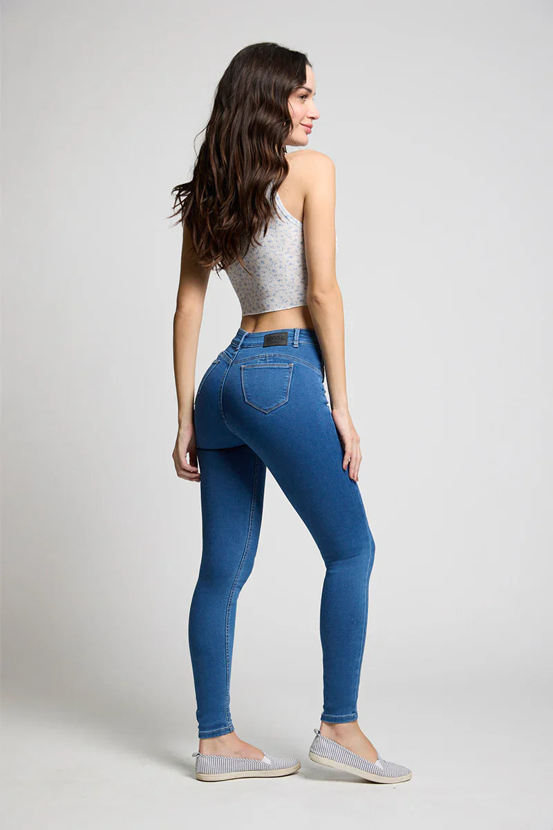 Jeans Mujer High Waist Pitillo 4326 Azul