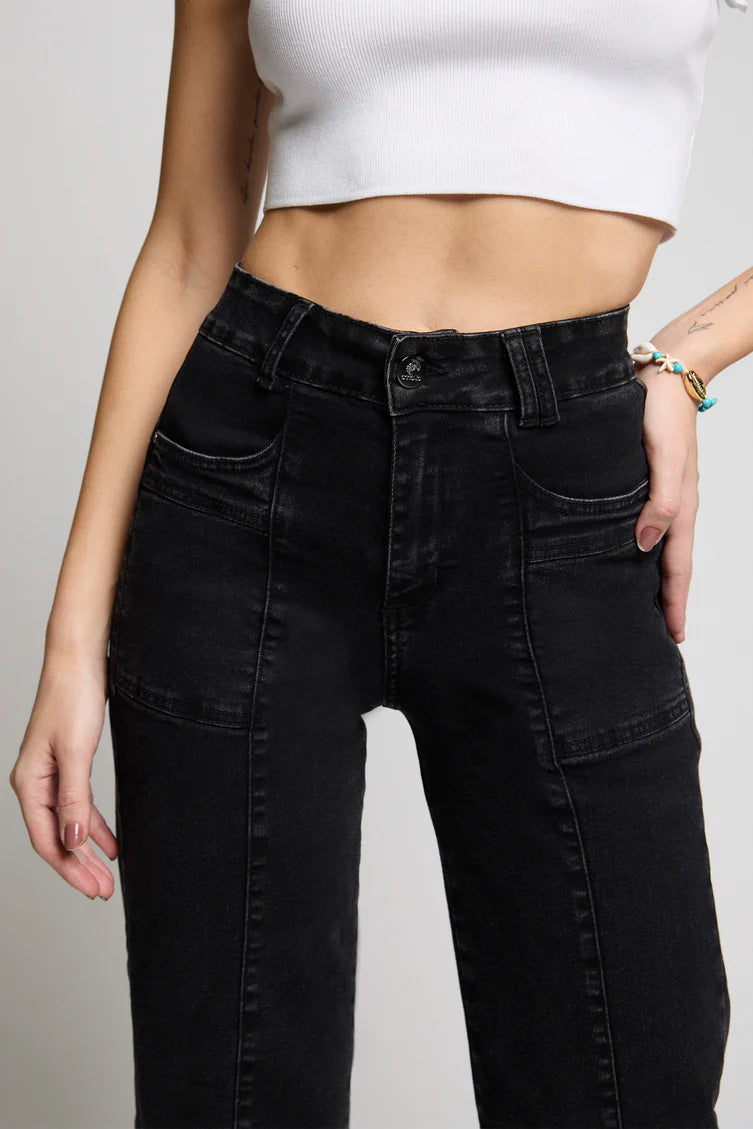 Jeans Mujer Wide Leg 5252 Negro