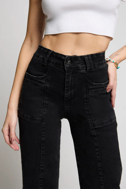 Jeans Mujer Wide Leg 5252 Negro