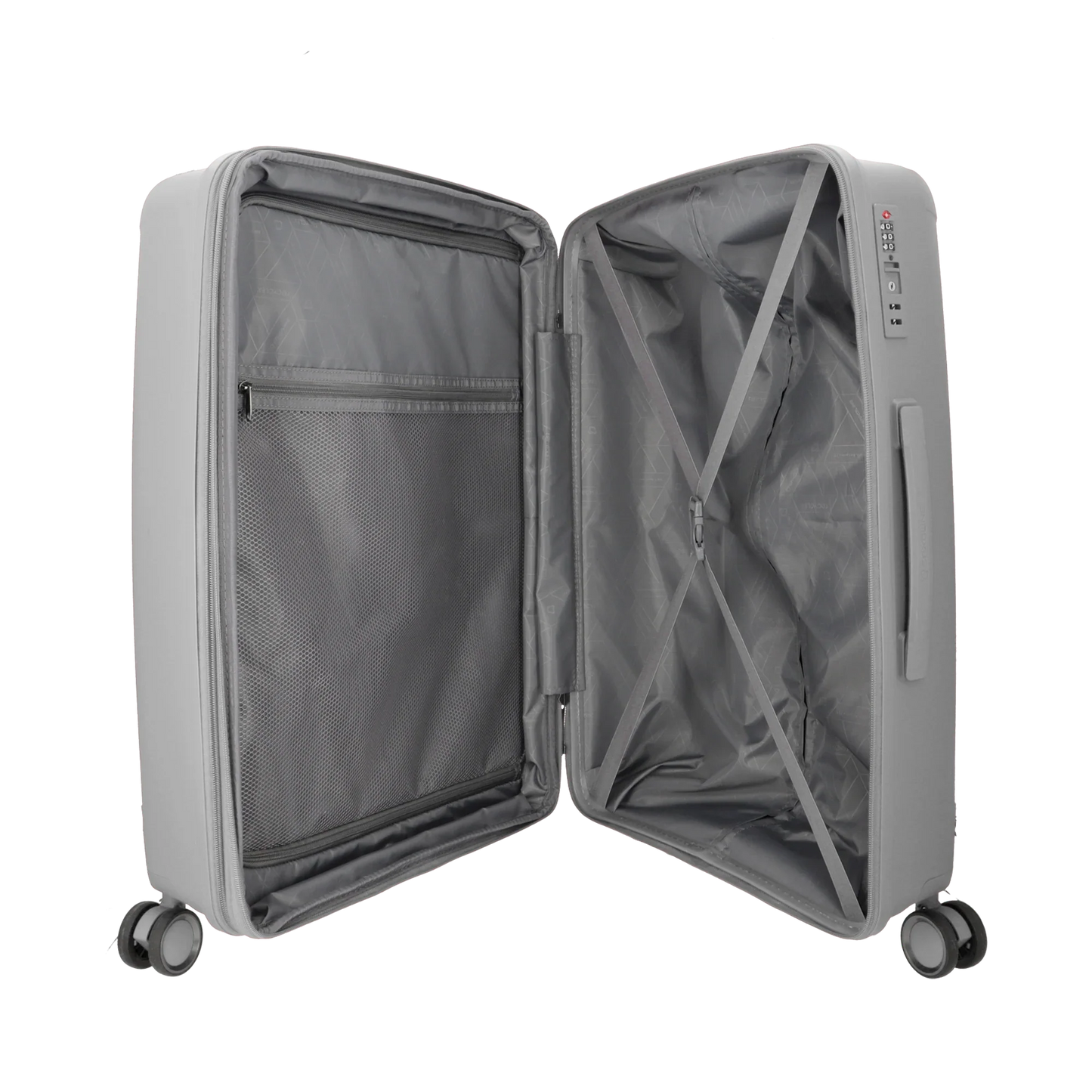 Maleta Grande Moonstone Impact Pro Plateada