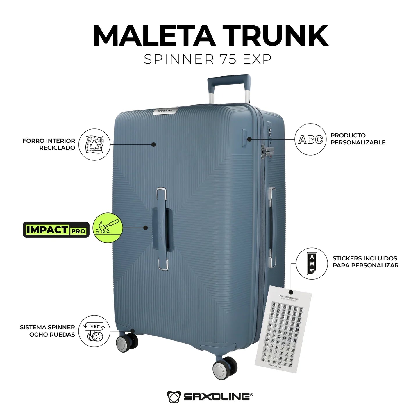Maleta Grande Trunk Azul