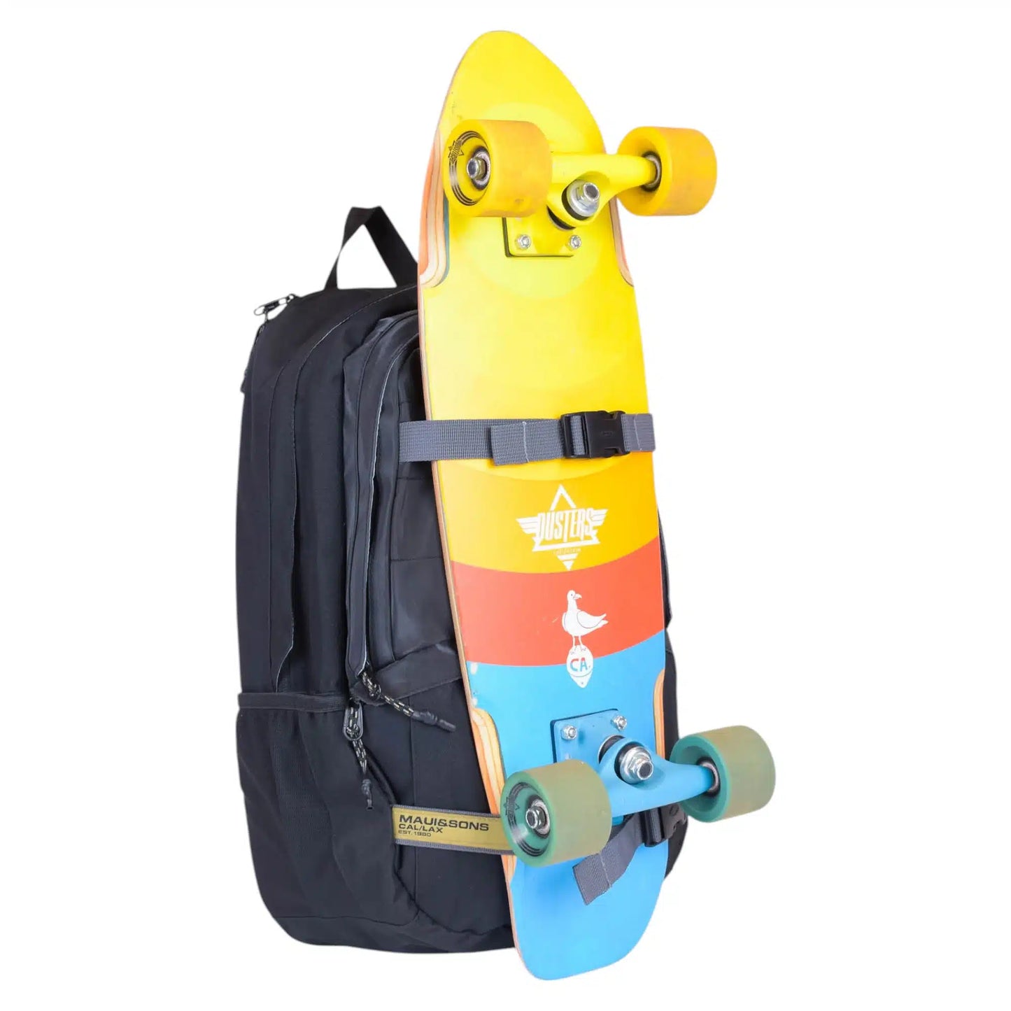 Mochila Niño 5am135-Mc Liso 22 Lts Porta Botella Black