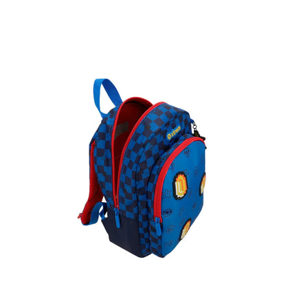 Mochila Escolar Niño Kinder Azul