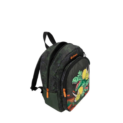 Mochila Escolar Niño Kinder Dino Olive