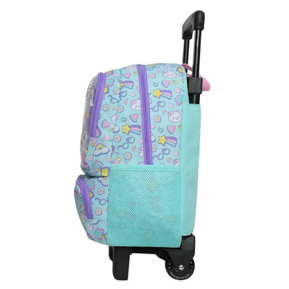 Mochila Infantil Niña Winner Cat Print Menta