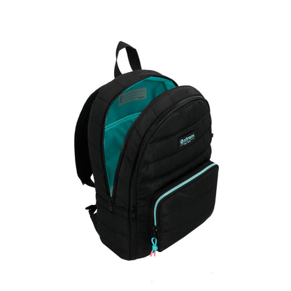 Mochila Para Notebook Mujer 14" Hamilton Negra-Verde