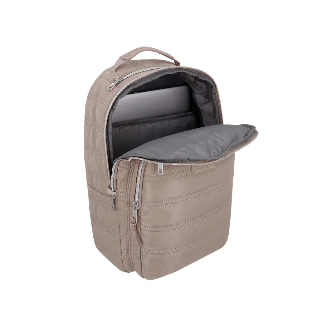 Mochila Para Notebook Mujer 15" Vermont Simply Taupe