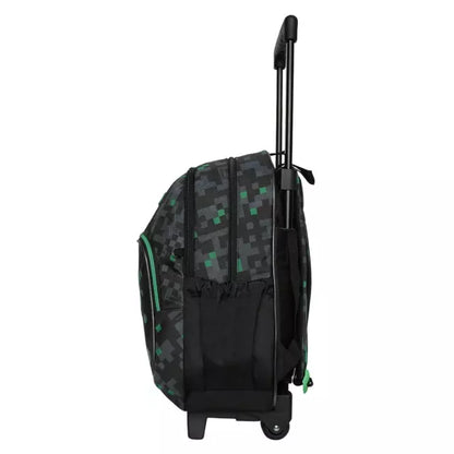 Mochila con Ruedas Infantil Niño Chips Gamer Negro Verde