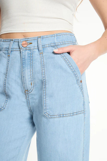 Pantalon Mujer 4908 Celeste