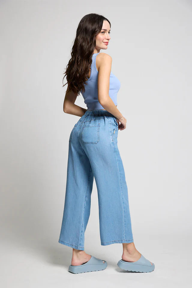 Pantalon Mujer Tencel 5194 Celeste