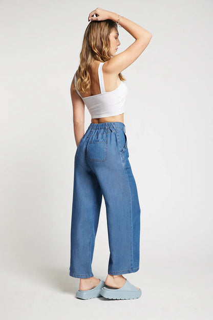 Pantalon Mujer Tencel 5195 Azul