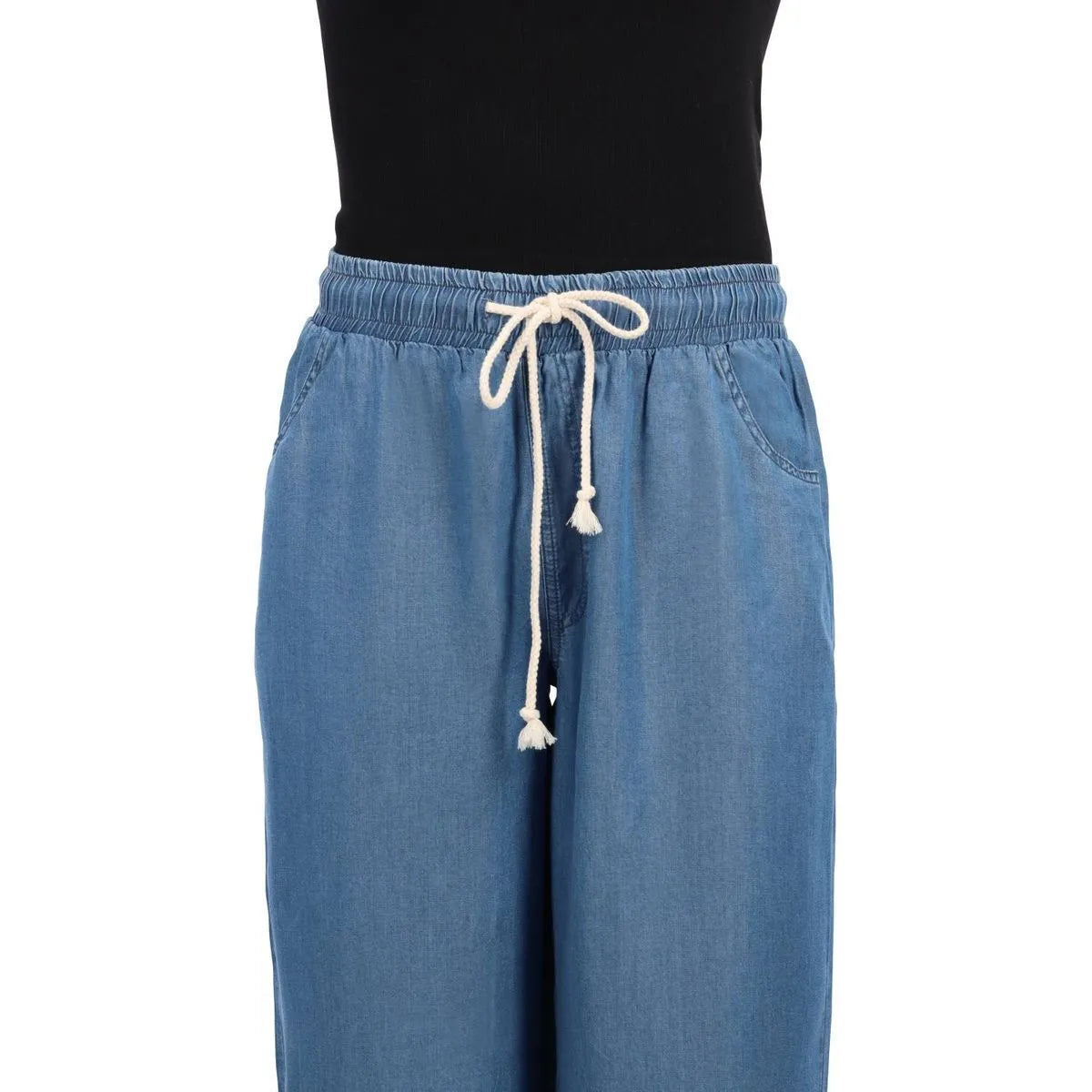 Pantalon Palazzo Tencel Jeans