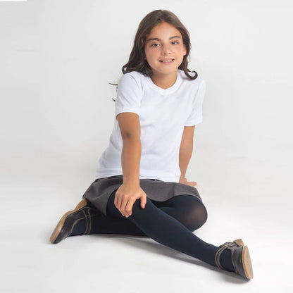 Panty Niña Escolar Liso Azul