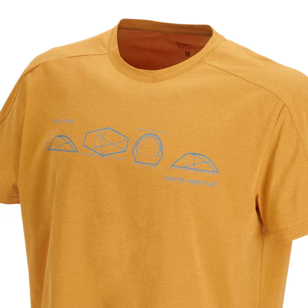 Polera Hombre Manga Corta Shelter Mostaza