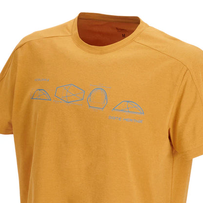 Polera Hombre Manga Corta Shelter Mostaza