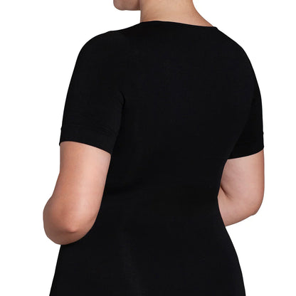Polera Mujer Esencial Manga Corta Negro