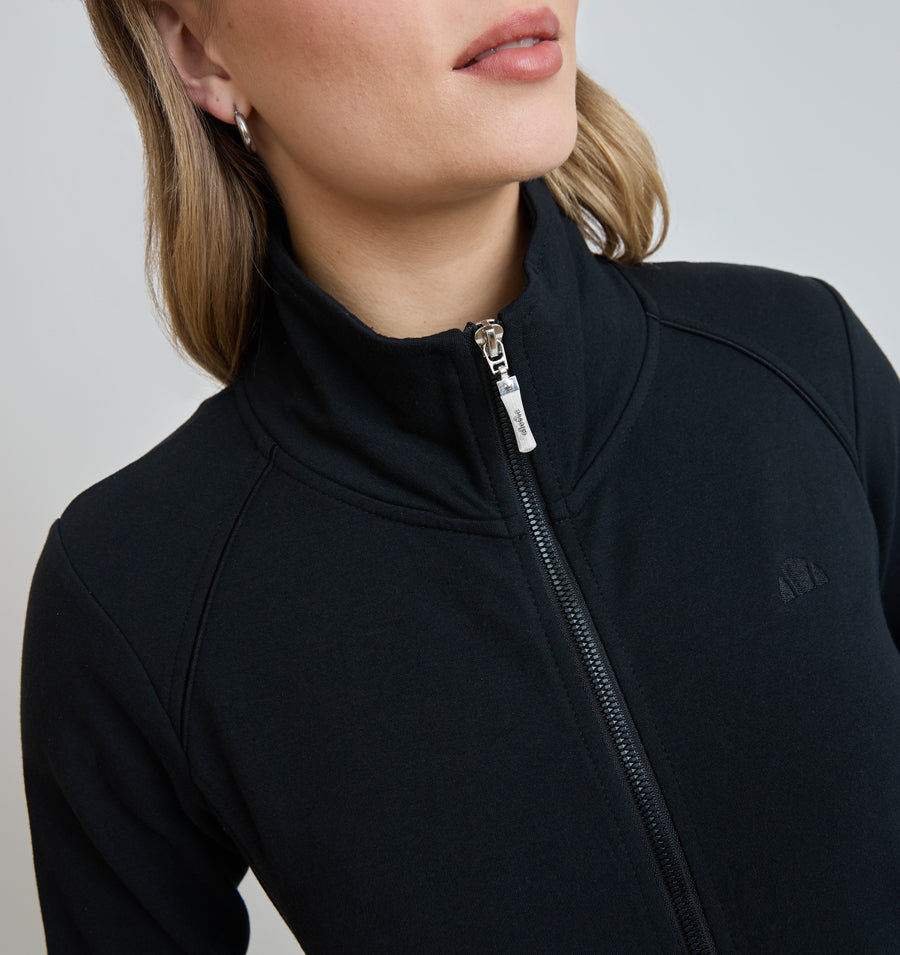 Poleron Mujer Lisa Negro