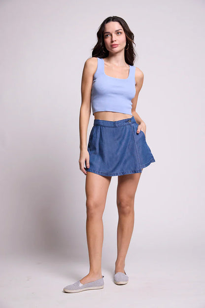 Short Falda Mujer 5093 Azul
