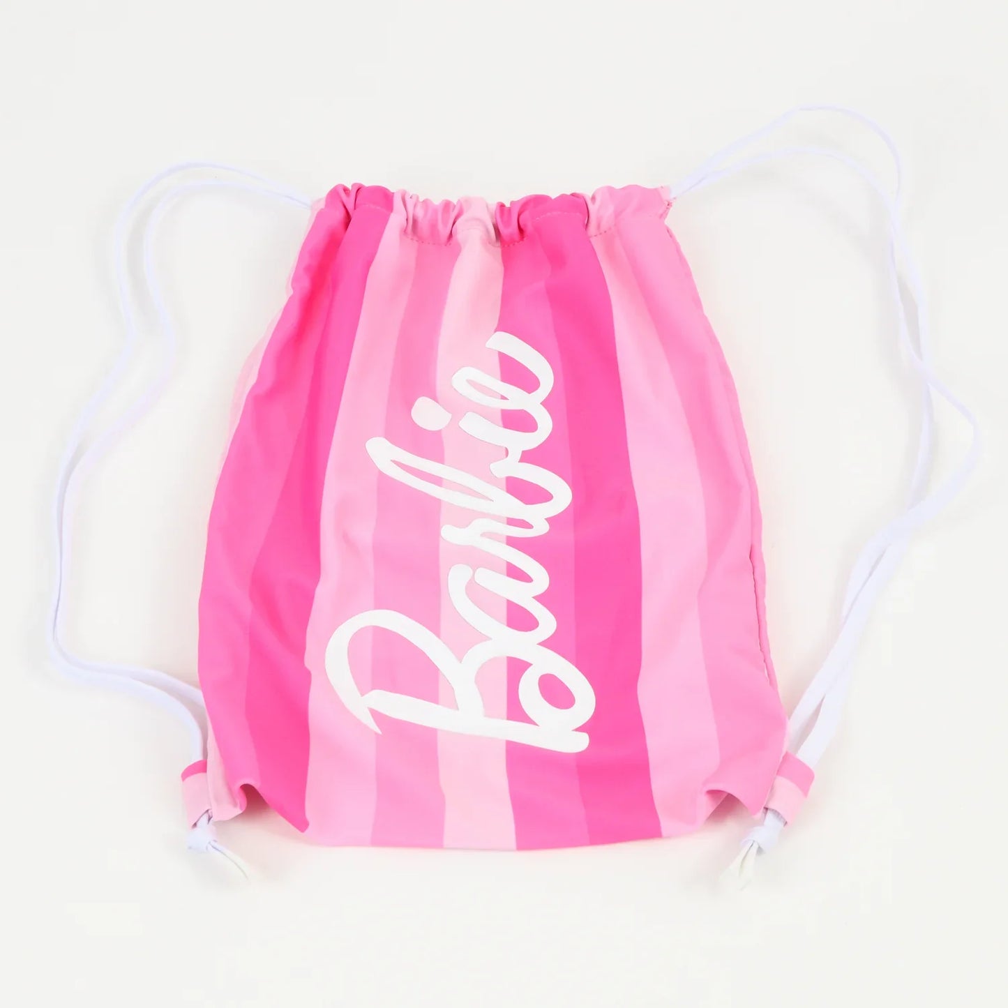 Traje De Baño Etero Niña Rayas Estampado Barbie Fucsia